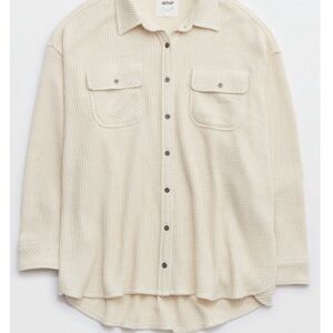 Aerie lumberjane waffle shirt